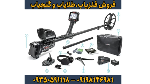 لوازم و امکانات موجود در پک اورجینال فلزیاب ایمپکت پرو